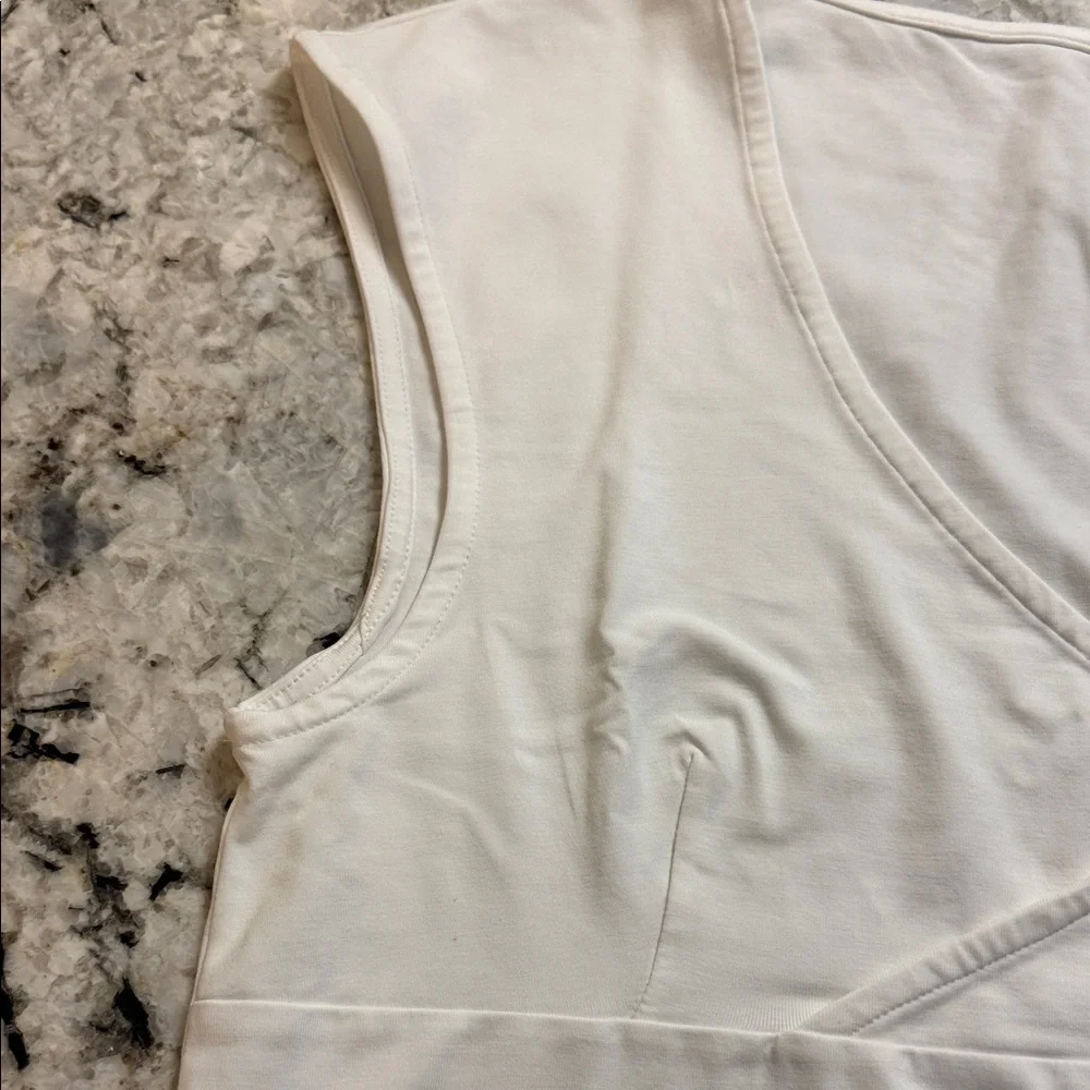 J Crew White Sleeveless Blouse - Picture 4 of 5